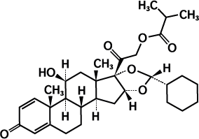 The structural formula for ciclesonide